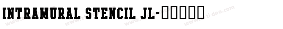 Intramural Stencil JL字体转换